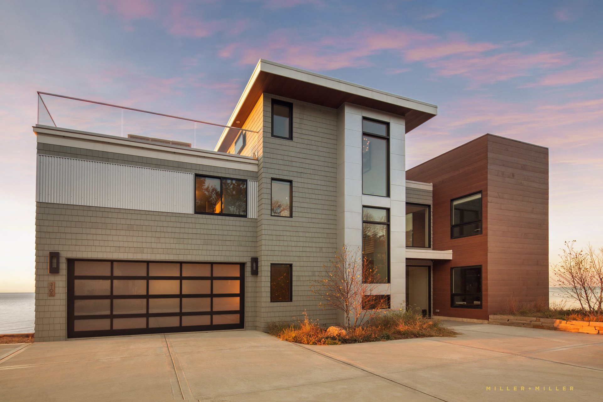 Lake michigan water frontage