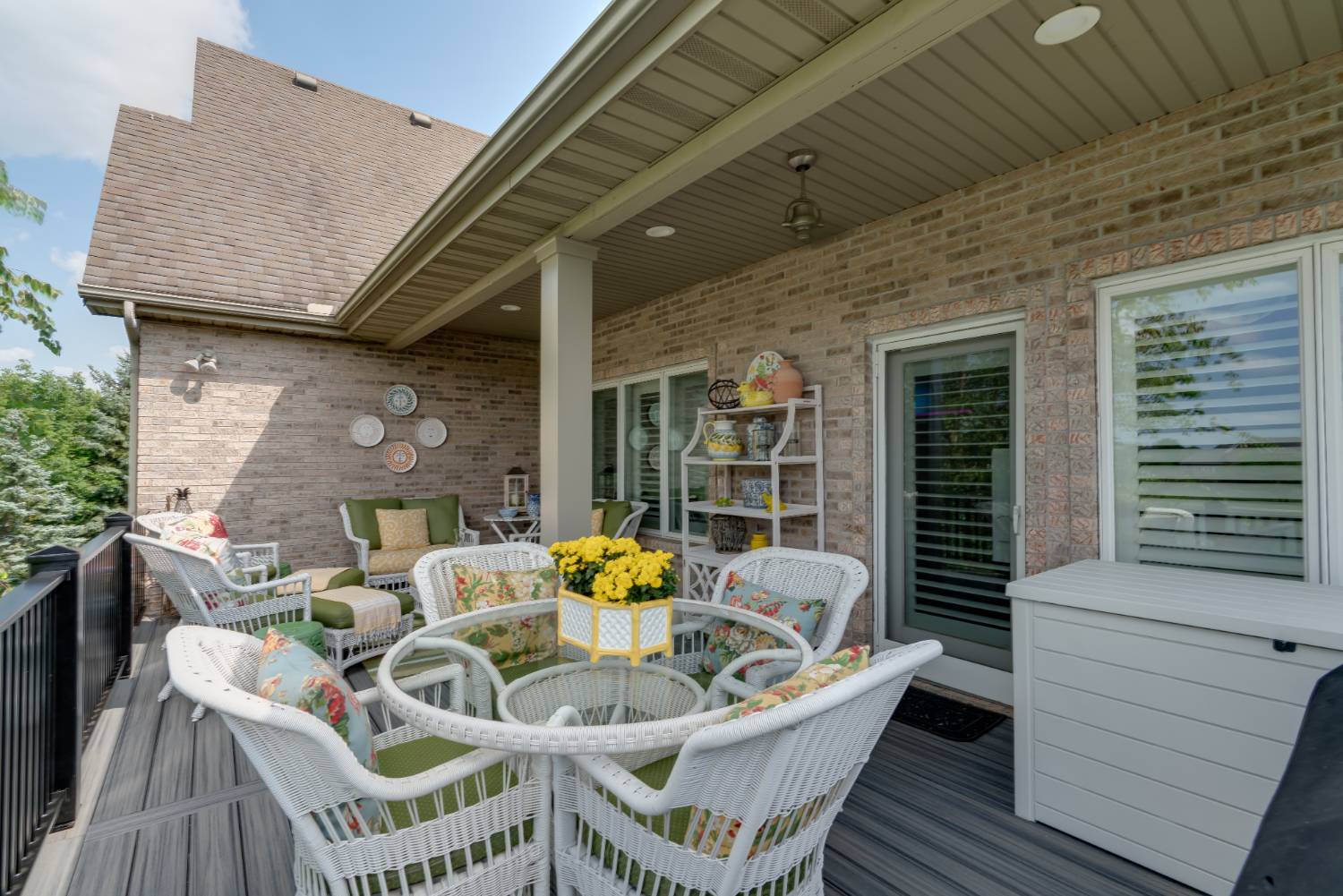 outdoor deck remodel with seating and shelving by Landmark Construction in Bloomington, IL-optimized outdoor deck remodel with seating and shelving by Landmark Construction in Bloomington, IL-optimized